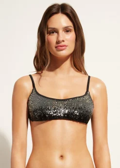 Haut De Maillot Brassiere A Paillettes Et Degrade Las Vegas