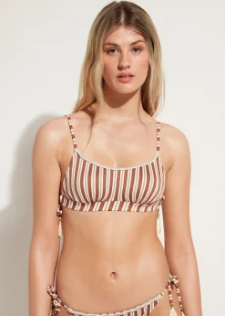Haut De Maillot Brassiere A Rayures Rodi