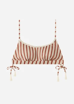 Haut De Maillot Brassiere A Rayures Rodi