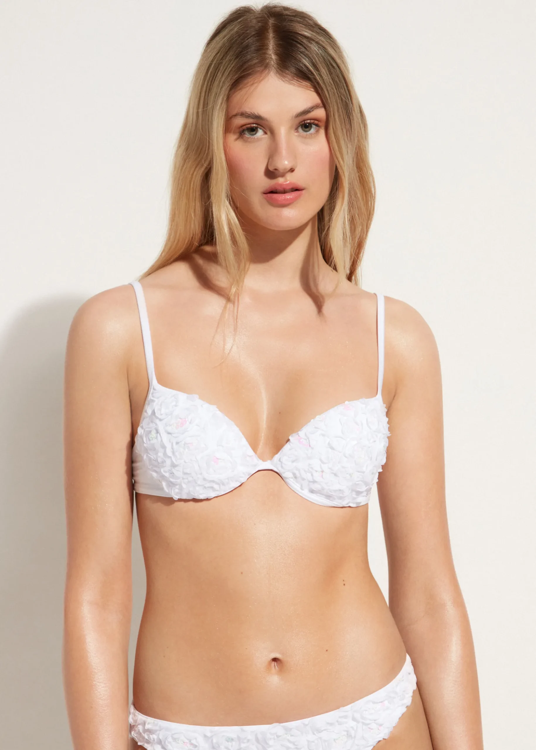 Haut De Maillot Push-Up Rembourre A Fleurs Parigi