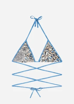 Haut De Maillot Triangle Reversible Animalier Mykonos