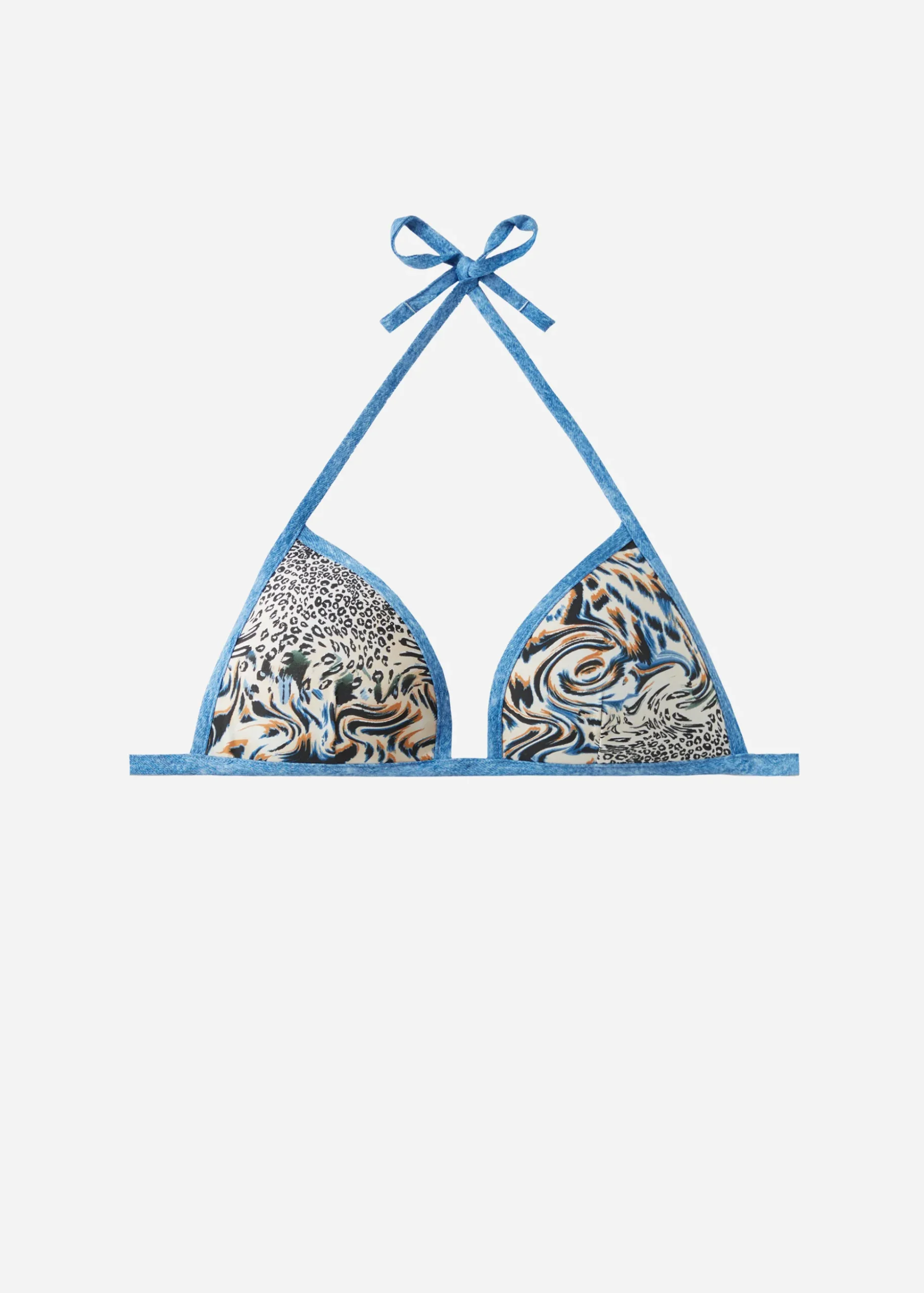 Haut De Maillot Triangle Rembourre Progressif Animalier Mykonos