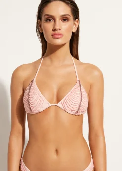 Haut De Maillot Triangle Coulissant A Strass Et Perles Manila