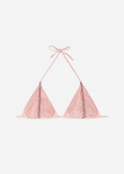 Haut De Maillot Triangle Coulissant A Strass Et Perles Manila