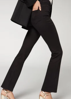 Jean Bootcut Taille Haute Denim Super Flexible