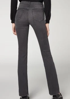 Jean Bootcut Taille Haute Denim Super Flexible
