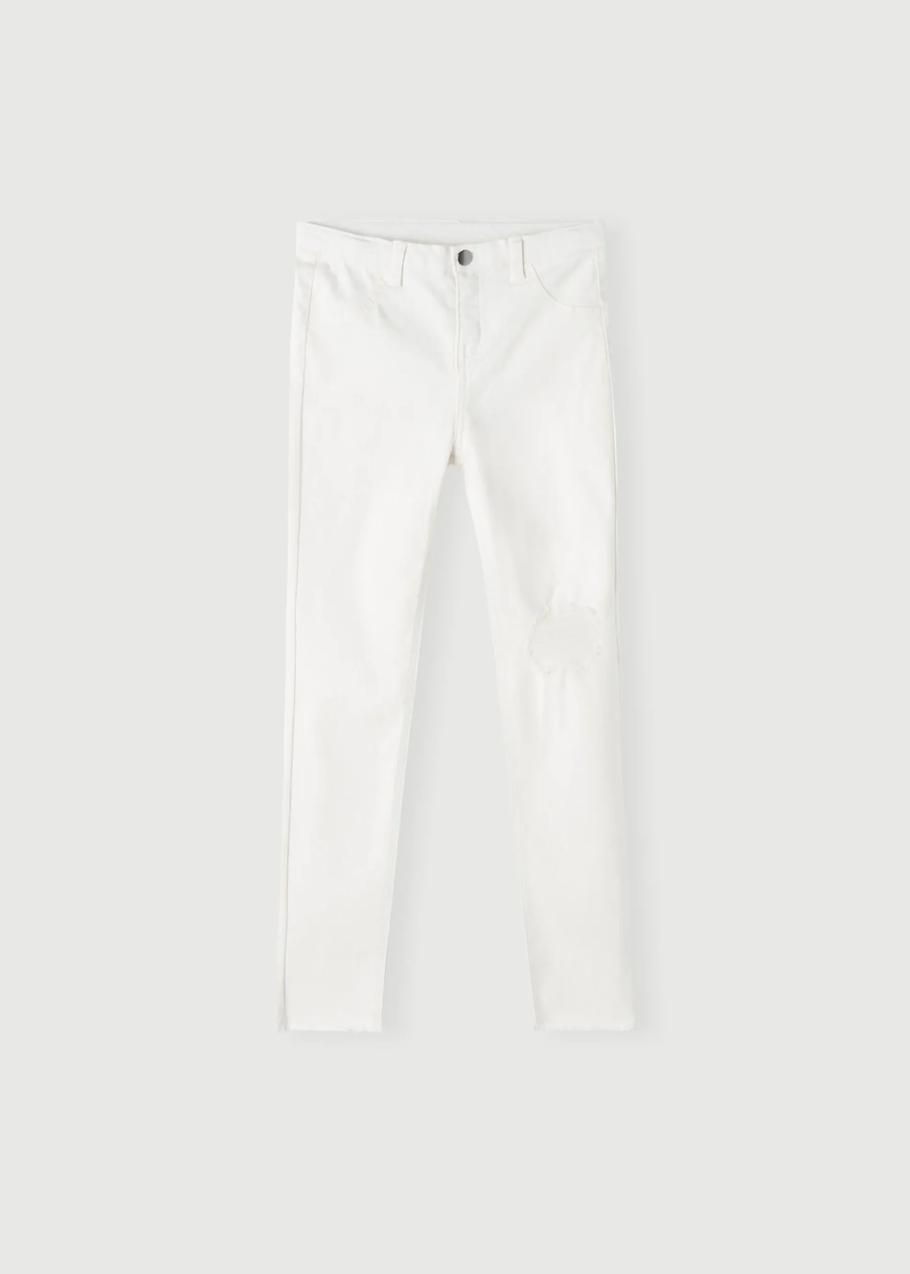 Jean Skinny Extensible Avec Dechirures Pour Fille
