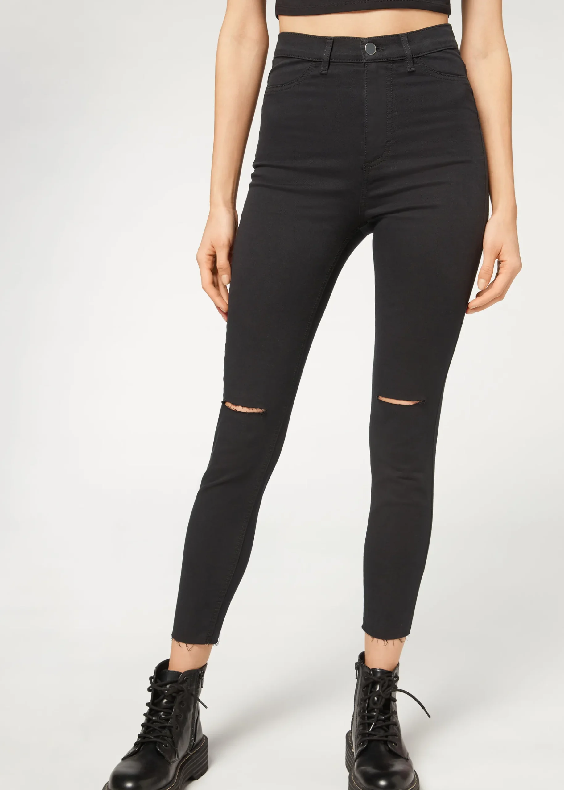Jean Skinny Taille Haute