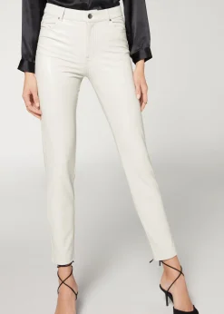 Legging Effet Cuir Thermique