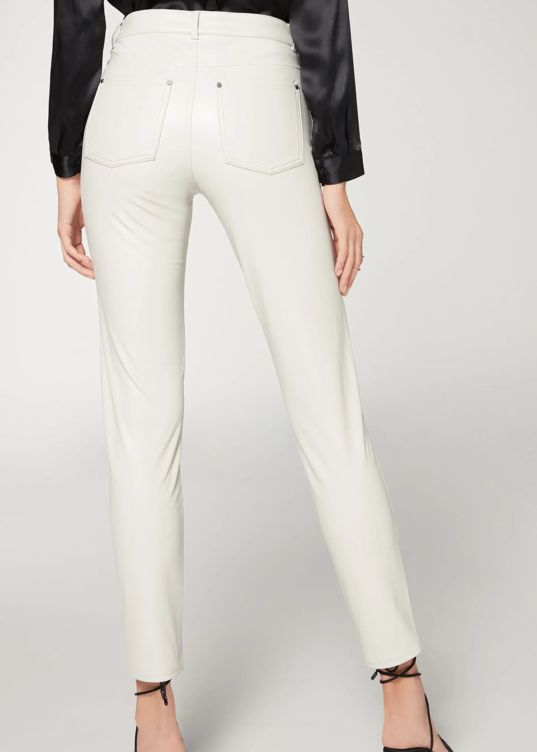 Legging Effet Cuir Thermique