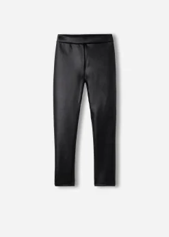 Legging Fille Thermique Effet Cuir