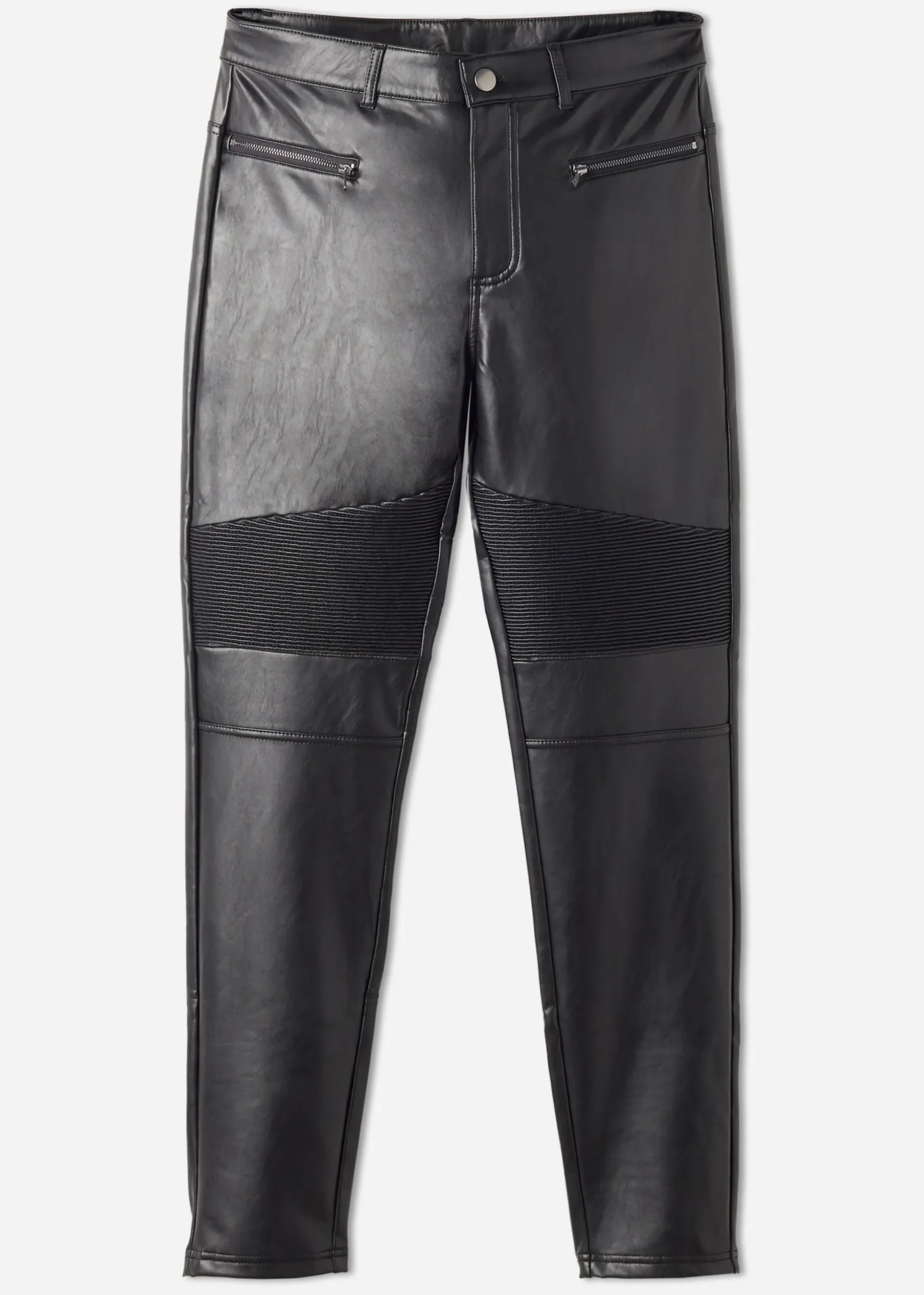 Legging Motard Skinny Enduit Thermique