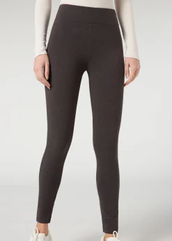Legging Opaque Thermique En Coton