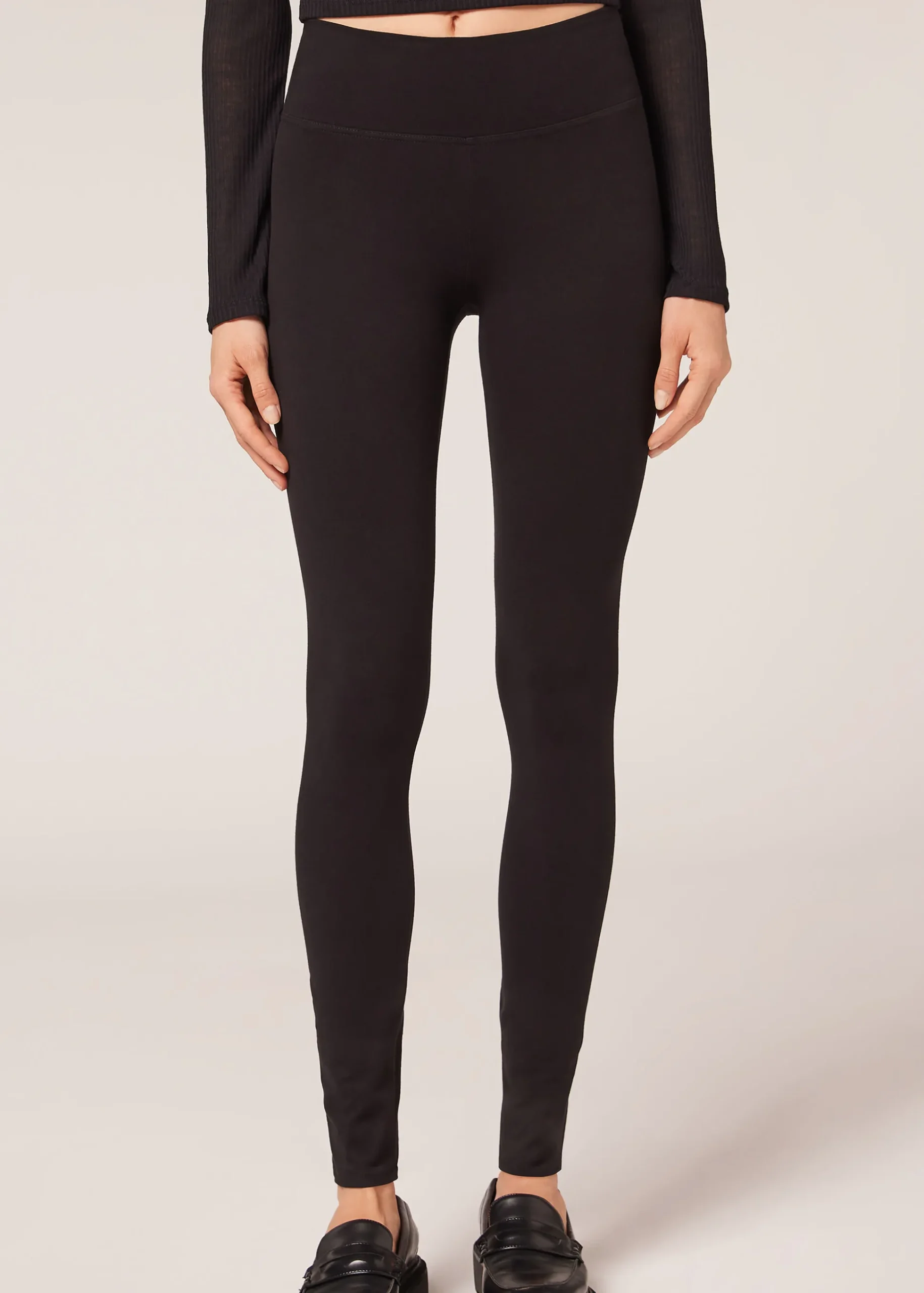 Legging Opaque Thermique En Coton