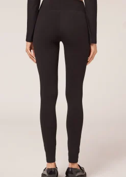 Legging Opaque Thermique En Coton