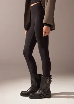 Legging Opaque Thermique En Coton