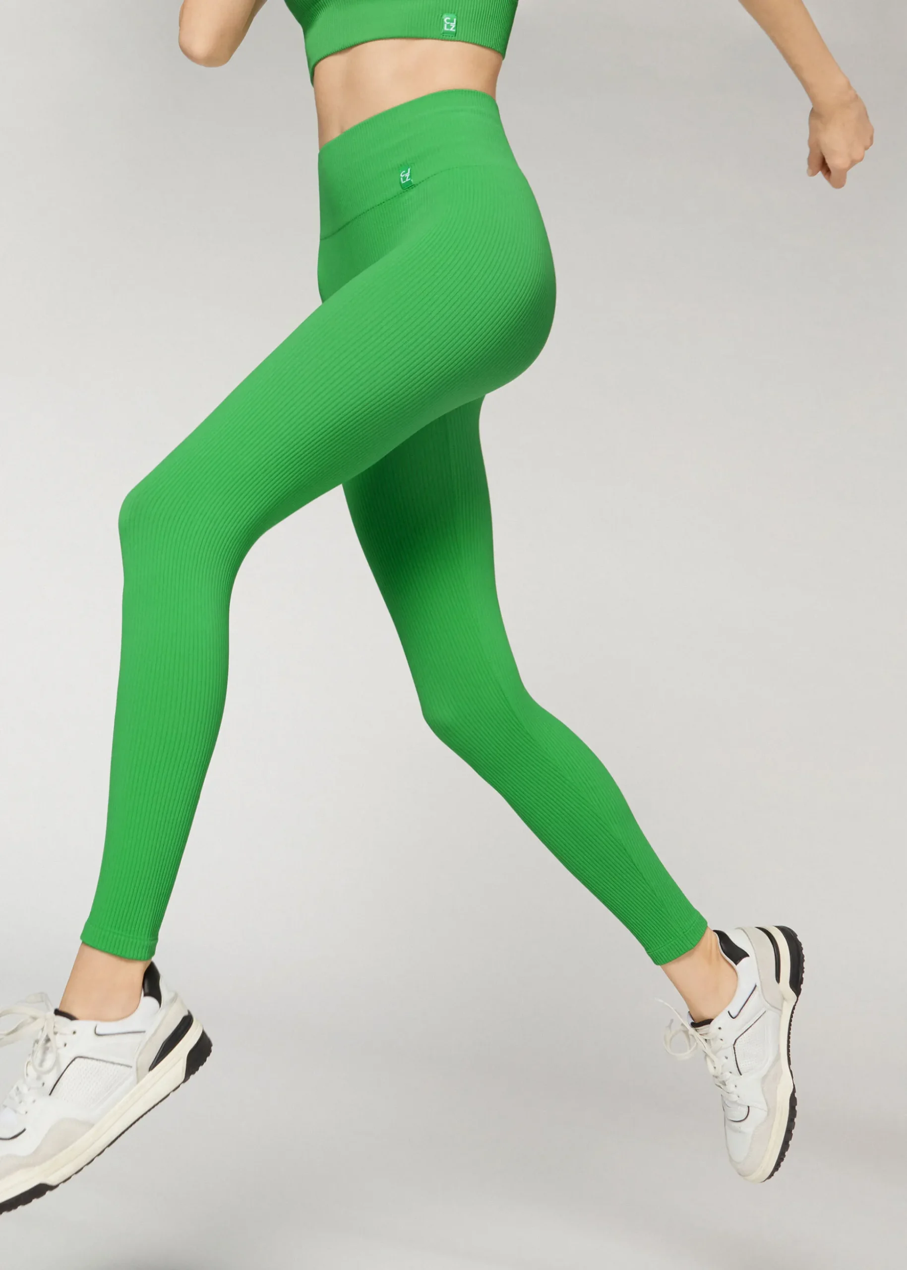 Legging Sportif Sans Coutures A Fines Cotes