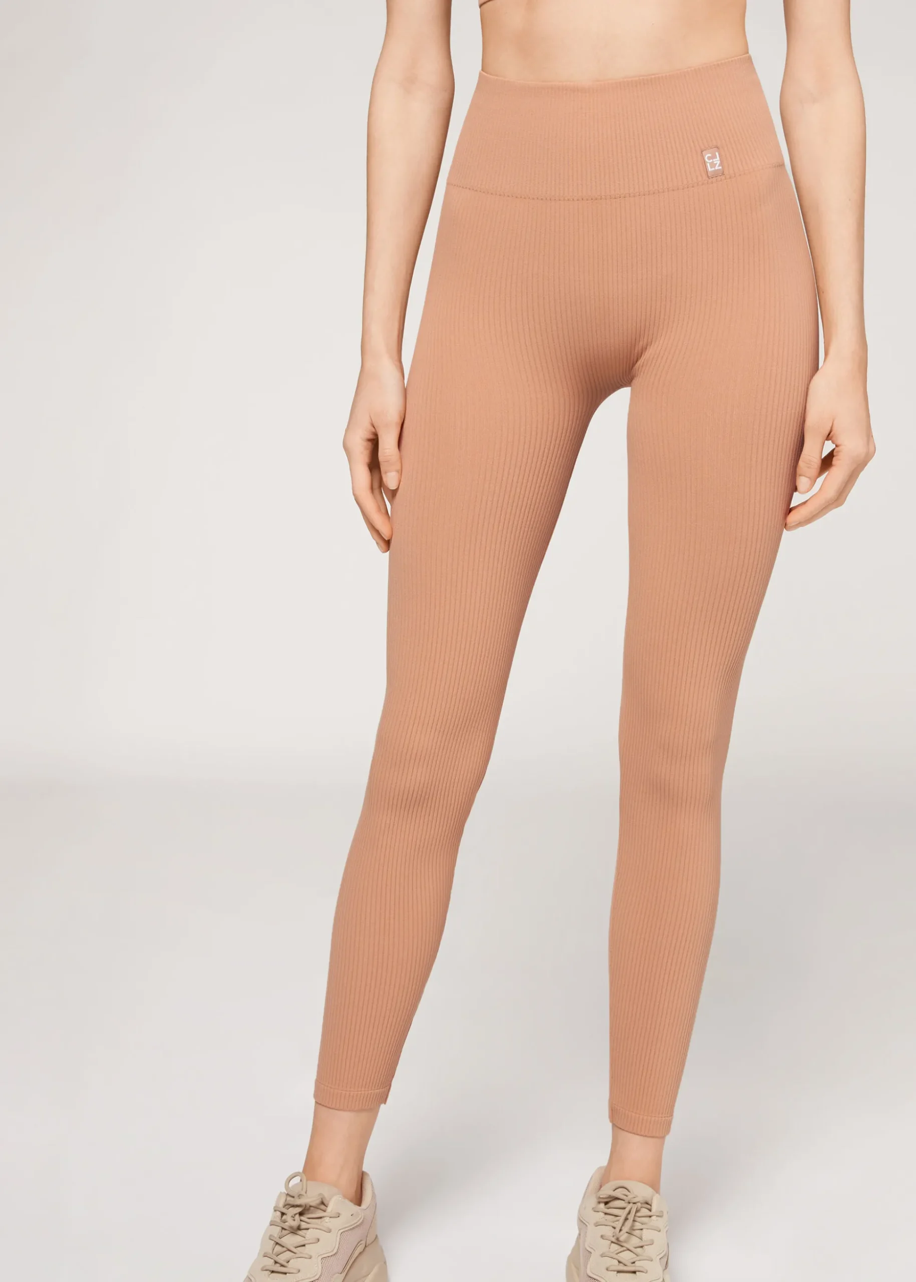 Legging Sportif Sans Coutures A Fines Cotes
