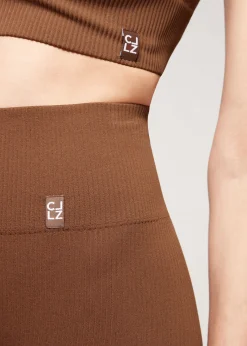 Legging Sportif Sans Coutures A Fines Cotes