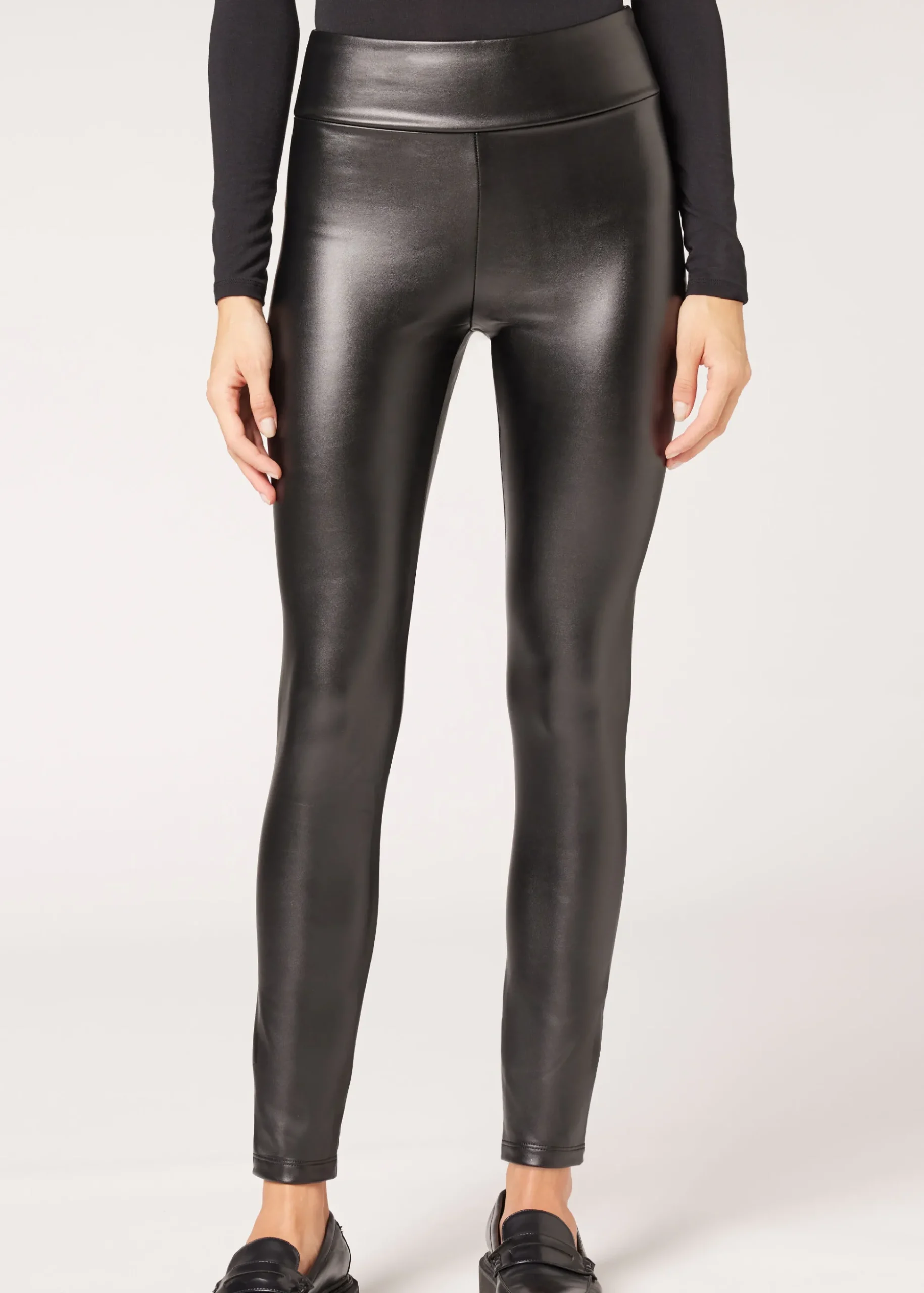 Legging Thermique Effet Cuir