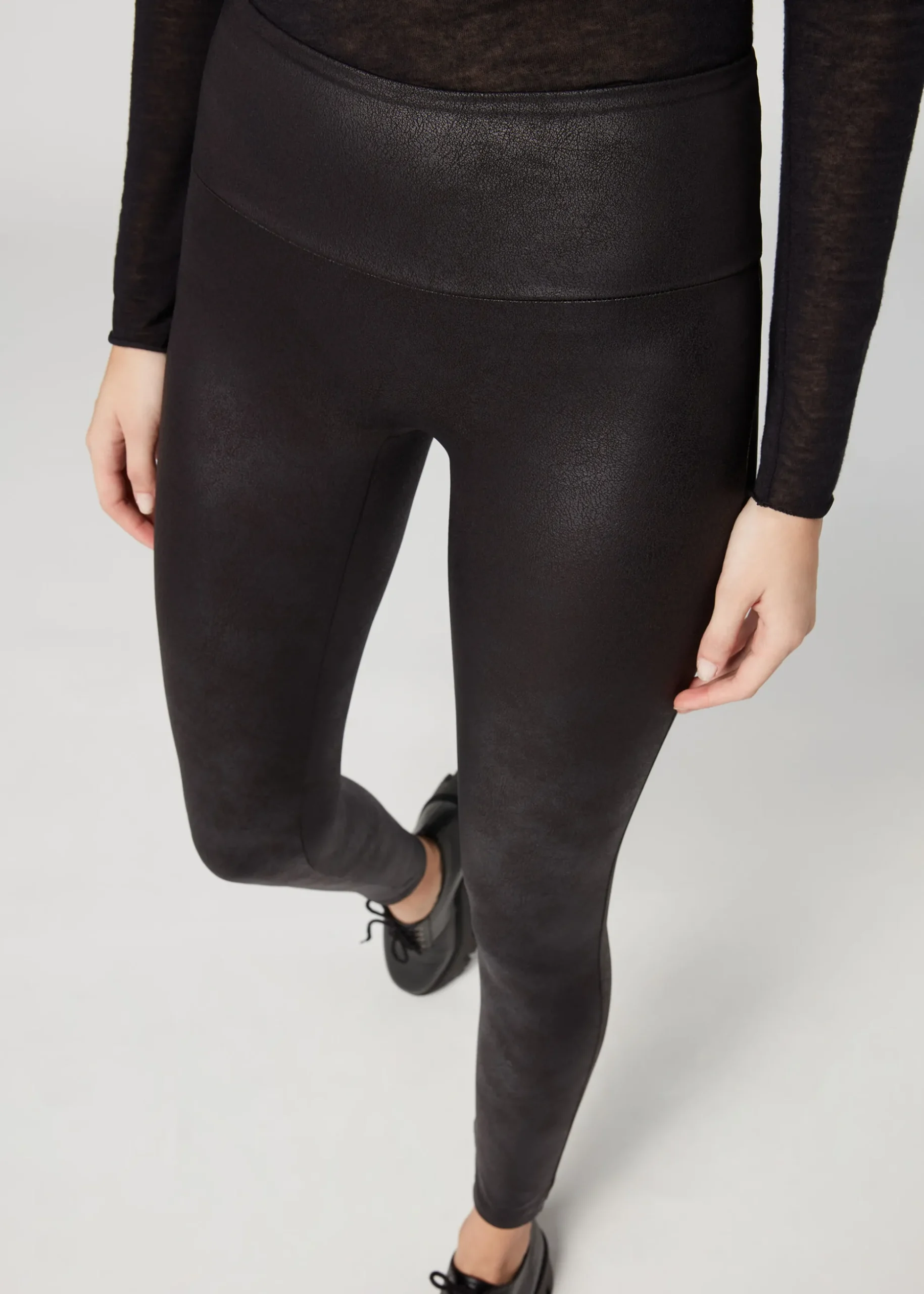 Legging Total Shaper Remodelant Effet Cuir