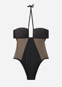 Maillot De Bain Une Pièce Avec EmPiècements En Tulle Tokyo