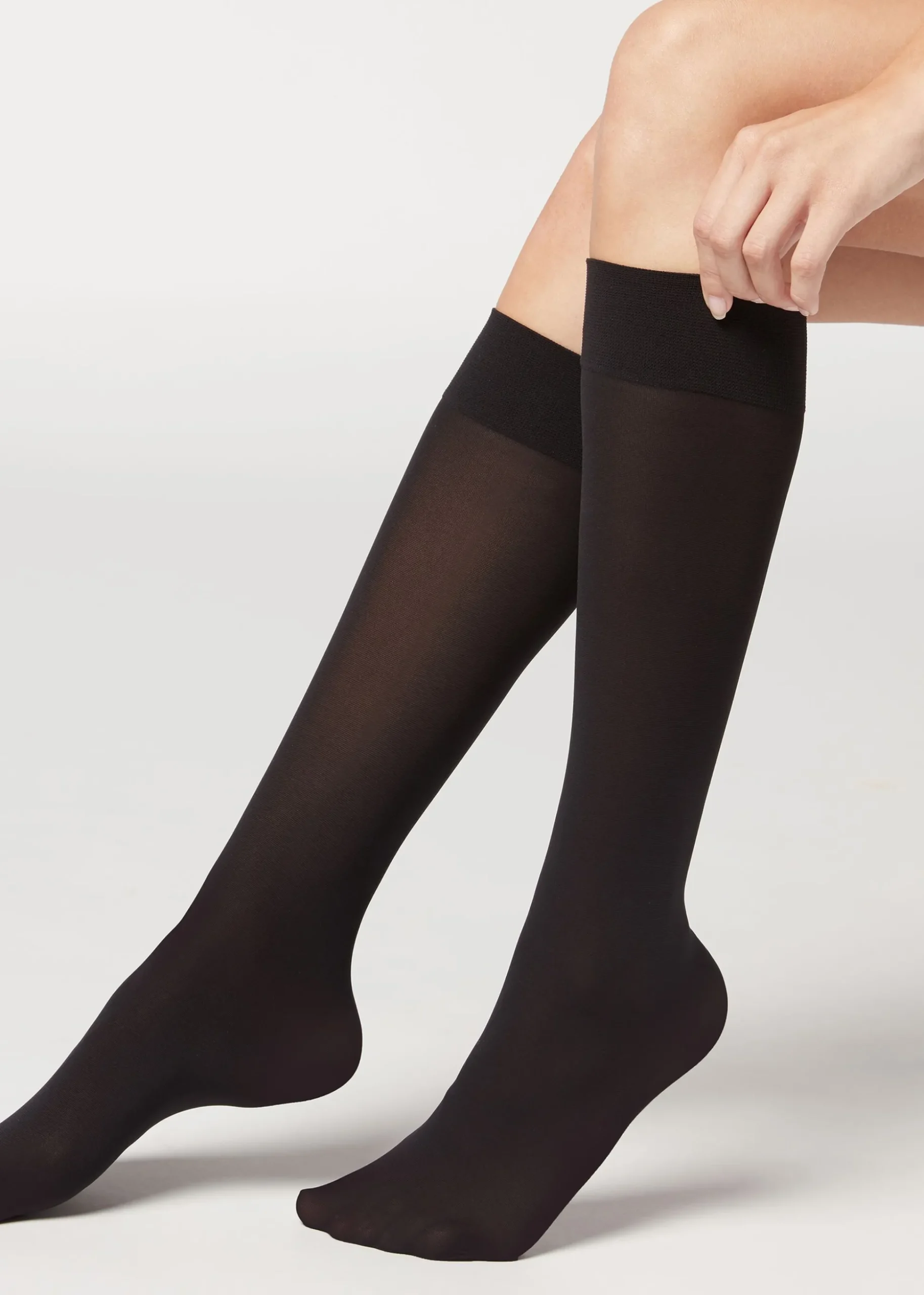 Mi-Bas Semi-Opaques 30 Deniers En Microfibre