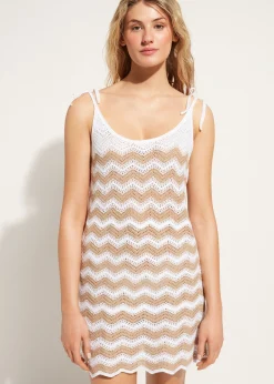Robe En Crochet Avec Motif Chevrons