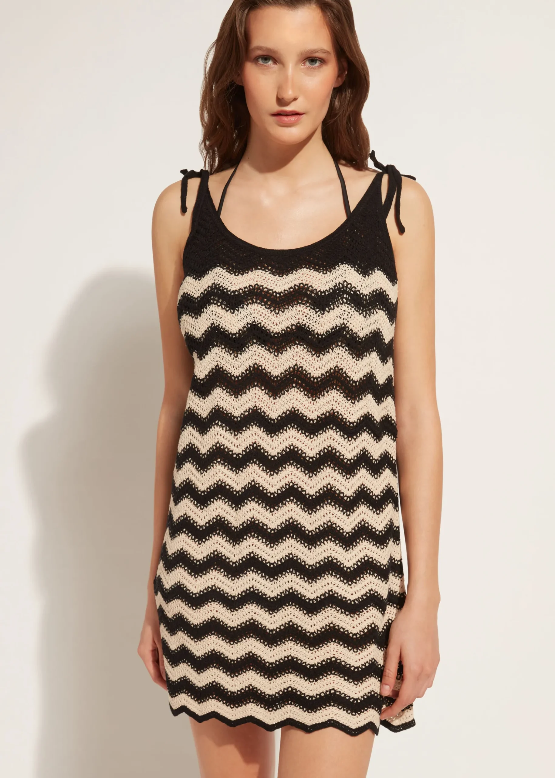 Robe En Crochet Avec Motif Chevrons