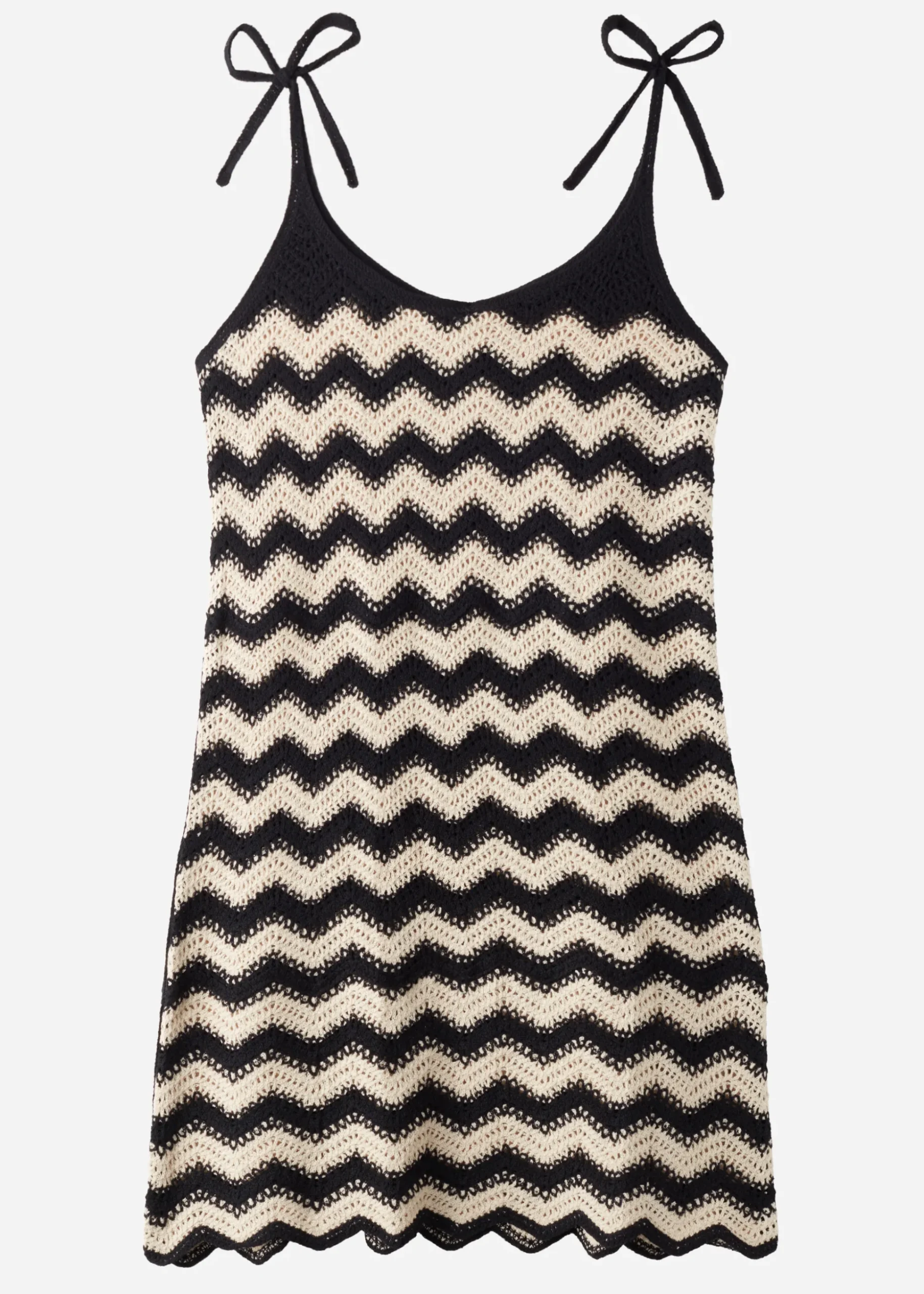 Robe En Crochet Avec Motif Chevrons
