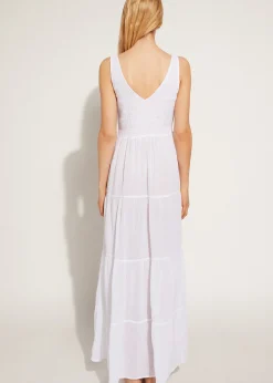 Robe Longue Avec Jupe A Volants