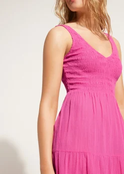 Robe Longue Avec Jupe A Volants
