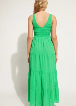 Robe Longue Avec Jupe A Volants