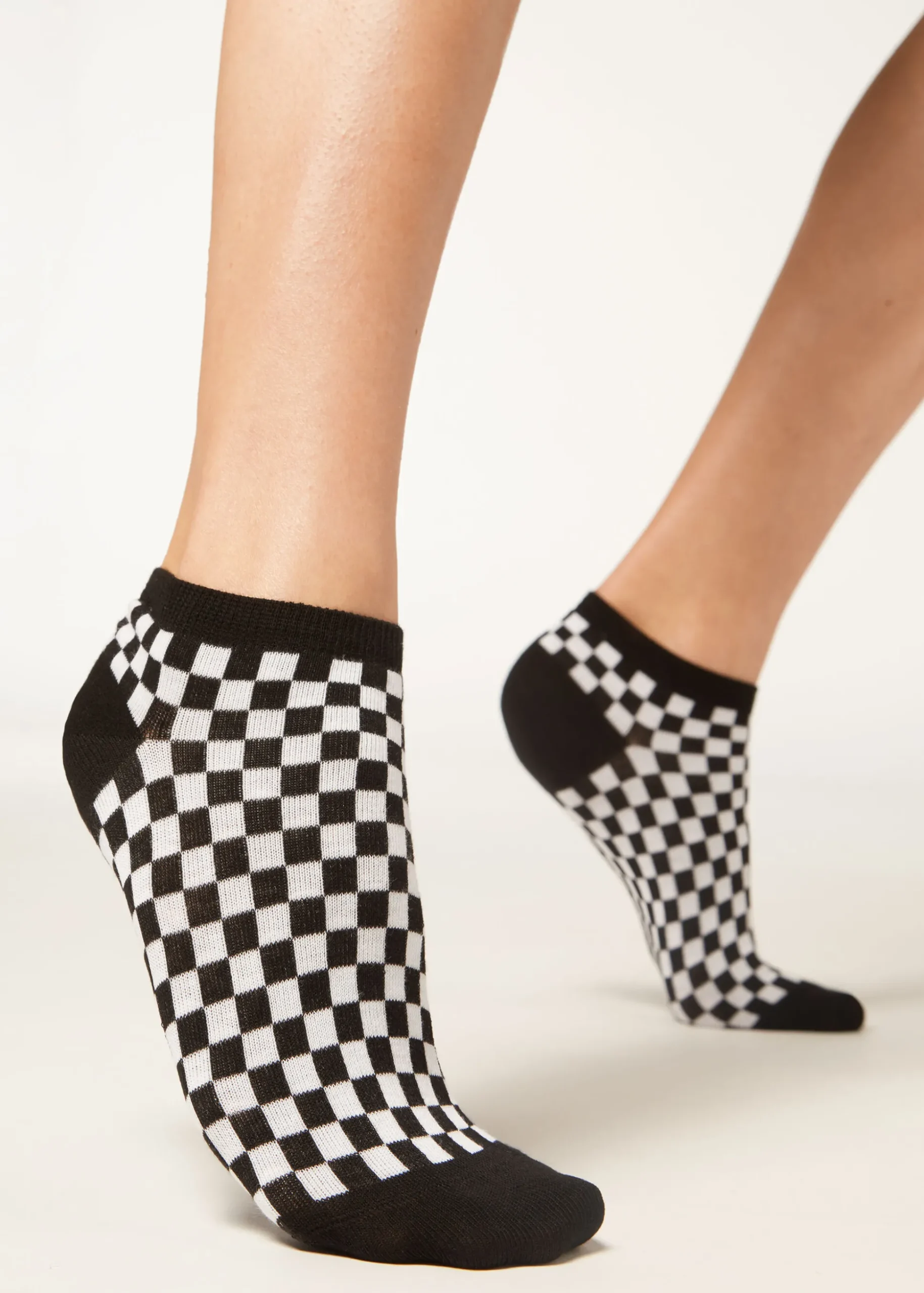 Socquettes Fantaisie A Petits Carreaux